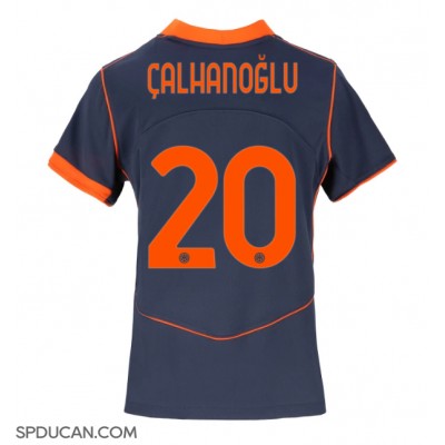 Zenski Nogometni Dres Inter Milan Hakan Calhanoglu #20 Rezervni 2025-26 Kratak Rukav Zenski Nogometni Dres Inter Milan Hakan Calhanoglu #20 Rezervni 2025-26 Kratak Rukav